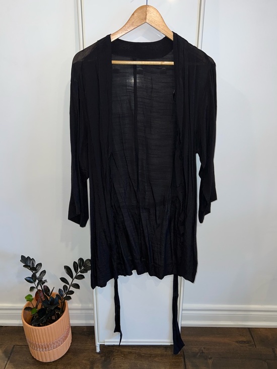Black Belted Robe - Picture 1 of 2